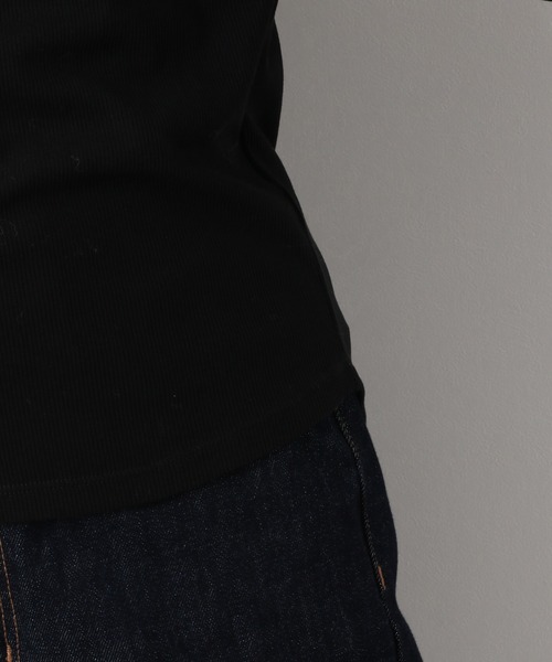 GLOBAL WORK(グローバルワーク)の「BEAUTEEスタンドプルオーバー長袖/894900(Tシャツ/カットソー・レディース・ブラック/オフホワイト/キャメル・MEDIUM/LARGE)」の15枚目の写真