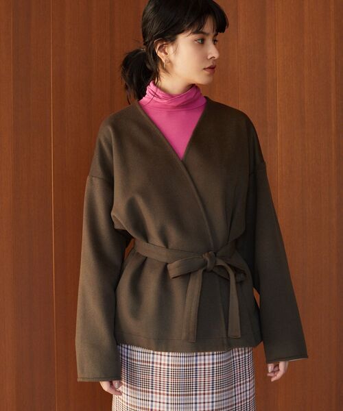 LA MARINE FRANCAISE,ウールショートビーバー ショートガウンコート - WEAR