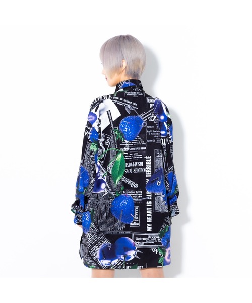【トラバストーキョー】オーバーサイズ 総柄シャツ フリーサイズ トラバストーキョー】オーバーサイズ 総柄シャツ フリーサイズ