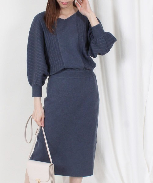 セール ワンピース 12twelve Agenda トゥエルブ アジェンダ のファッション ドルマンニットワンピース ワンピース 12twelve