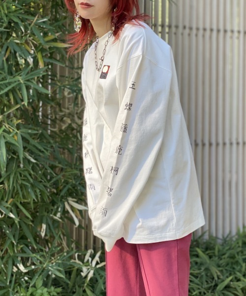 PBLIM(ページボーイリム)の「【PAGEBOYLIM】ハナフダロンTシャツ(Tシャツ/カットソー・レディース・ホワイト/ブラック・MEDIUM/X-LARGE)」の4枚目の写真