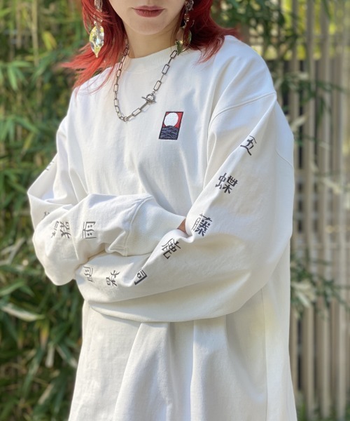 PBLIM(ページボーイリム)の「【PAGEBOYLIM】ハナフダロンTシャツ(Tシャツ/カットソー・レディース・ホワイト/ブラック・MEDIUM/X-LARGE)」の5枚目の写真