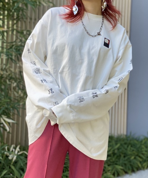 PBLIM(ページボーイリム)の「【PAGEBOYLIM】ハナフダロンTシャツ(Tシャツ/カットソー・レディース・ホワイト/ブラック・MEDIUM/X-LARGE)」の6枚目の写真