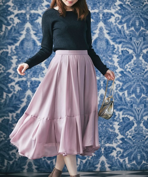 tocco closet(トッコ クローゼット)の「前後2WAY多種釦ラメ入りリブニットカーディガン(カーディガン/ボレロ・レディース・ブラック/ホワイト系その他/ピンク系その他・M)」の15枚目の写真