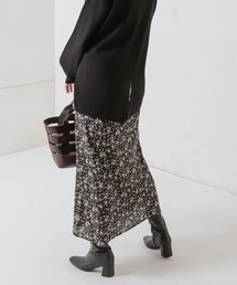 natural couture | ややマーメイドシンプル花柄スカート(スカート)