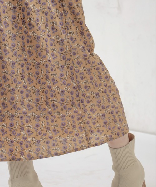 natural couture（ナチュラルクチュール）の「ややマーメイドシンプル花柄スカート（スカート・レディース・ブラック/イエロー/ミント・FREE）」の20枚目の写真