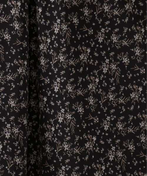 natural couture（ナチュラルクチュール）の「ややマーメイドシンプル花柄スカート（スカート・レディース・ブラック/イエロー/ミント・FREE）」の7枚目の写真