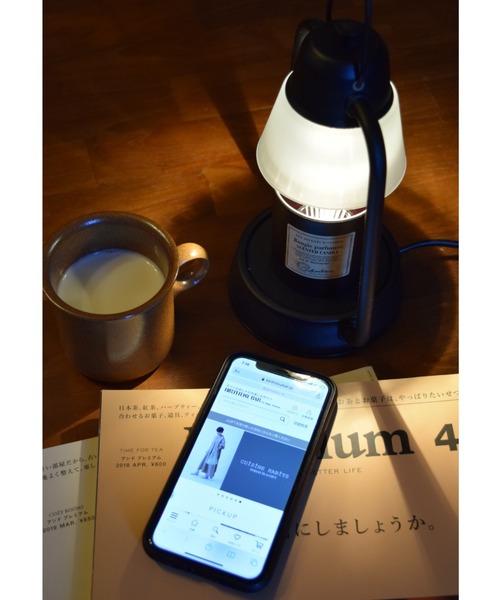 BIRTHDAY BAR（バースデイバー）の「キャンドルウォーマー ランプ ミニ（照明・レディース・グレー/ブラック/ホワイト・フリー）」の11枚目の写真