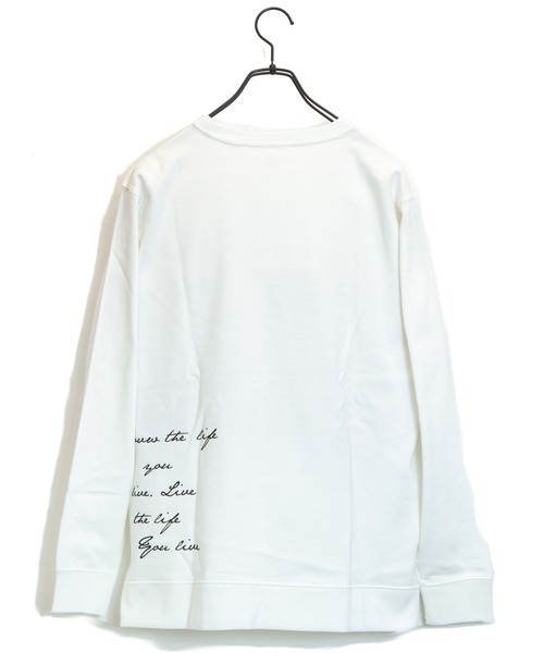 JACKROSE(ジャックローズ)の「JE-LOVE.THE.LIFE-フォトクルースウェット(スウェット・メンズ・ホワイト/ホワイト系その他2/ブラック/ブラック系その他2・M/L)」の6枚目の写真