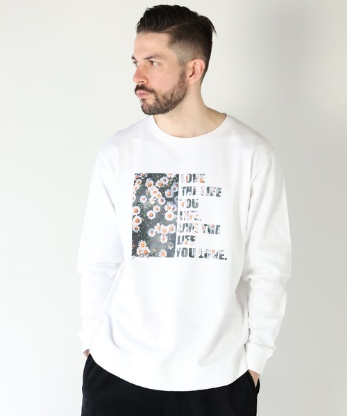 JACKROSE(ジャックローズ)の「JE-LOVE.THE.LIFE-フォトクルースウェット(スウェット・メンズ・ホワイト/ホワイト系その他2/ブラック/ブラック系その他2・M/L)」の16枚目の写真