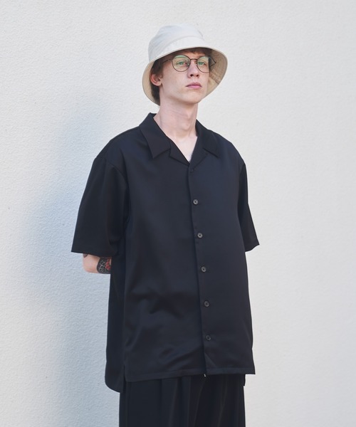 DOOPZ（ドープス）の「Drape open collar shirt / ドレープオープン