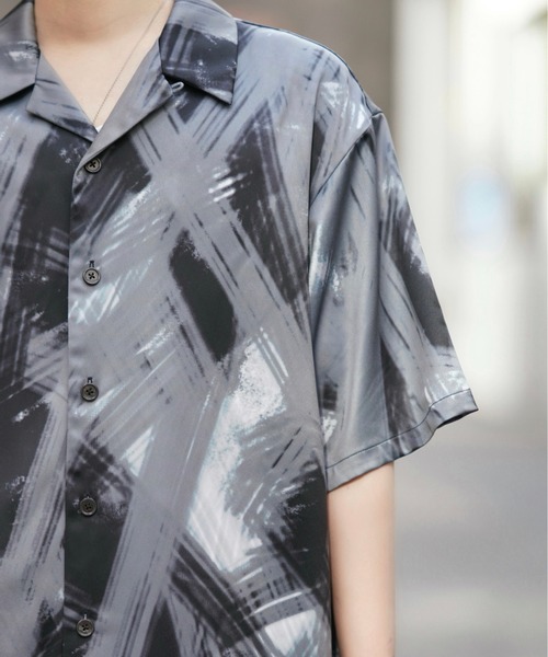 DOOPZ（ドープス）の「Drape open collar shirt / ドレープオープンカラーシャツ（シャツ/ブラウス・メンズ・ブラック/グレー/モスグリーン/ホワイト系その他・SMALL/MEDIUM/LARGE/X-LARGE）」の9枚目の写真