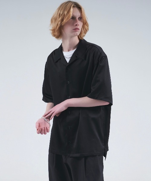 DOOPZ（ドープス）の「Drape open collar shirt / ドレープオープンカラーシャツ（シャツ/ブラウス・メンズ・ブラック/グレー/モスグリーン/ホワイト系その他・SMALL/MEDIUM/LARGE/X-LARGE）」の11枚目の写真