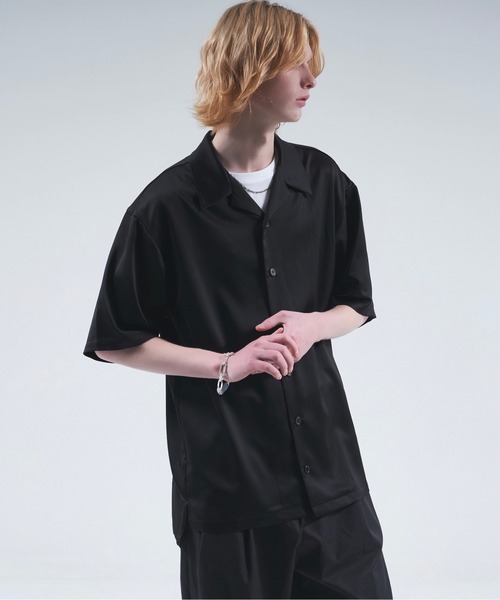 DOOPZ（ドープス）の「Drape open collar shirt / ドレープオープンカラーシャツ（シャツ/ブラウス・メンズ・ブラック/グレー/モスグリーン/ホワイト系その他・SMALL/MEDIUM/LARGE/X-LARGE）」の10枚目の写真