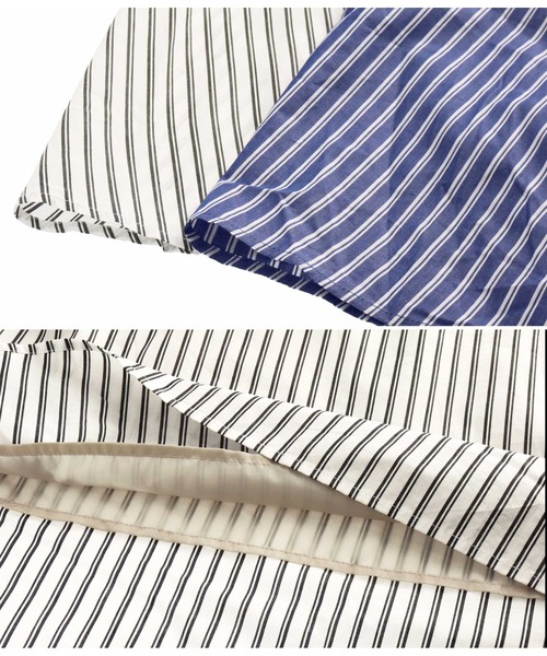 Alluge（アルージュ）の「ストライプスカートドッキングワンピース（ワンピース・レディース・ブラック/モカ・FREE）」の12枚目の写真