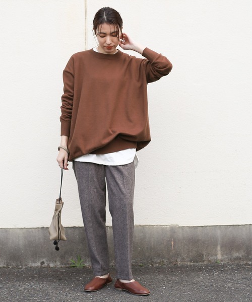 select MOCA（セレクトモカ）の「長袖ニット（ニット/セーター・レディース・ライトベージュ・FREE）」の14枚目の写真