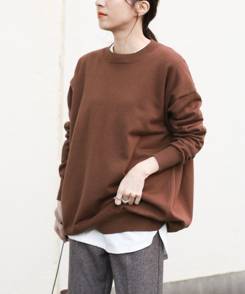 select MOCA（セレクトモカ）の「長袖ニット（ニット/セーター・レディース・ライトベージュ・FREE）」の9枚目の写真