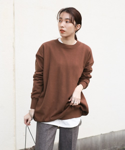 select MOCA（セレクトモカ）の「長袖ニット（ニット/セーター・レディース・ライトベージュ・FREE）」の5枚目の写真