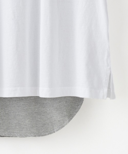 Craft Nicholson(クラフトニコルソン)の「【 アンサンブル2点セット 】サーマルレイヤード ビッグシルエットコットン半袖Tシャツ&タンクトップ(Tシャツ/カットソー・メンズ・チャコール/オリーブ/ベージュ/ホワイト/ブラック・S/L/M)」の11枚目の写真