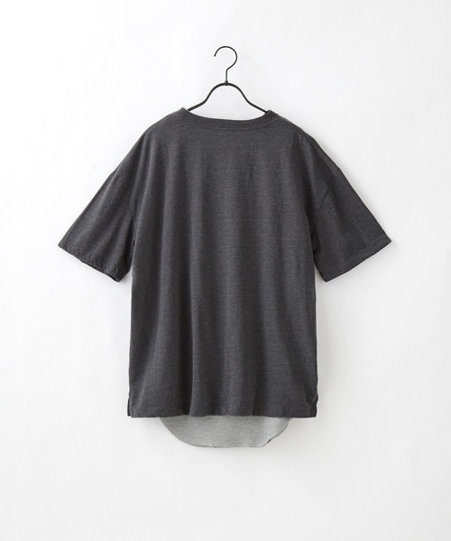 Craft Nicholson(クラフトニコルソン)の「【 アンサンブル2点セット 】サーマルレイヤード ビッグシルエットコットン半袖Tシャツ&タンクトップ(Tシャツ/カットソー・メンズ・チャコール/オリーブ/ベージュ/ホワイト/ブラック・S/L/M)」の21枚目の写真