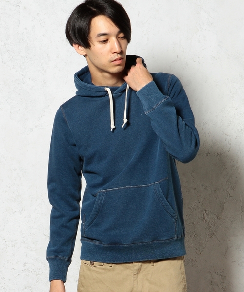 green label relaxing(グリーンレーベルリラクシング)の「INDIGO SWEAT パーカー L/S ◆(パーカー・メンズ・ネイビー・SMALL/MEDIUM/LARGE)」の1枚目の写真