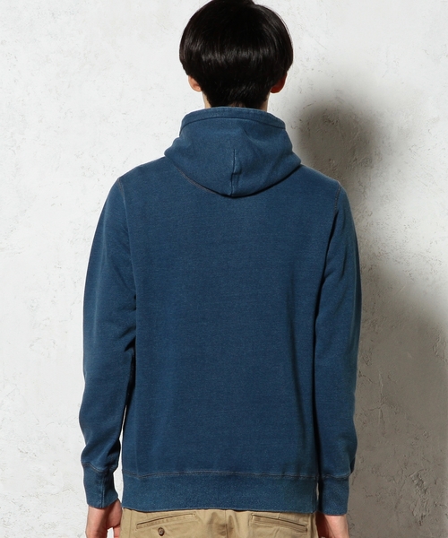 green label relaxing(グリーンレーベルリラクシング)の「INDIGO SWEAT パーカー L/S ◆(パーカー・メンズ・ネイビー・SMALL/MEDIUM/LARGE)」の2枚目の写真