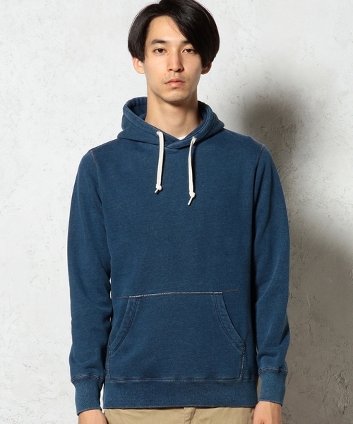 green label relaxing(グリーンレーベルリラクシング)の「INDIGO SWEAT パーカー L/S ◆(パーカー・メンズ・ネイビー・SMALL/MEDIUM/LARGE)」の3枚目の写真