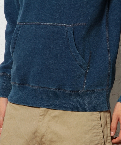 green label relaxing(グリーンレーベルリラクシング)の「INDIGO SWEAT パーカー L/S ◆(パーカー・メンズ・ネイビー・SMALL/MEDIUM/LARGE)」の7枚目の写真