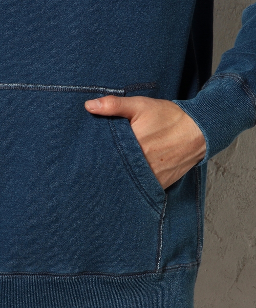 green label relaxing(グリーンレーベルリラクシング)の「INDIGO SWEAT パーカー L/S ◆(パーカー・メンズ・ネイビー・SMALL/MEDIUM/LARGE)」の9枚目の写真
