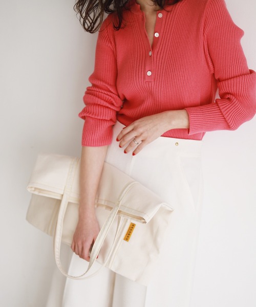 SLOBE IENA(スローブイエナ)の「【MAISON CANVVAS/メゾン・キャンバス】 トートバッグ◆(トートバッグ・レディース・アイボリー・FREE)」の10枚目の写真