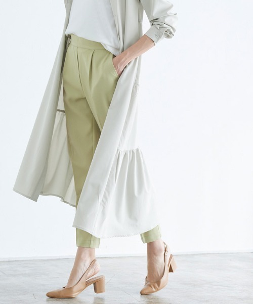 Pierrot（ピエロ）の「バックティアードシャツワンピース（シャツ/ブラウス・レディース・ライトグレー/モカ・M/L）」の20枚目の写真