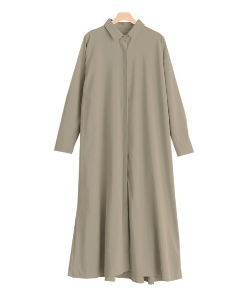 Pierrot（ピエロ）の「バックティアードシャツワンピース（シャツ/ブラウス・レディース・ライトグレー/モカ・M/L）」の13枚目の写真