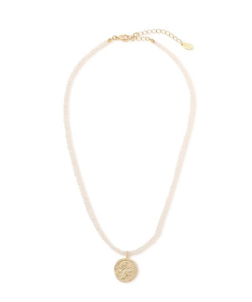 human woman（ヒューマンウーマン）の「◆オリジナルネックレス（ネックレス・レディース・ホワイト/グリーン・ﾌﾘ-）」の4枚目の写真