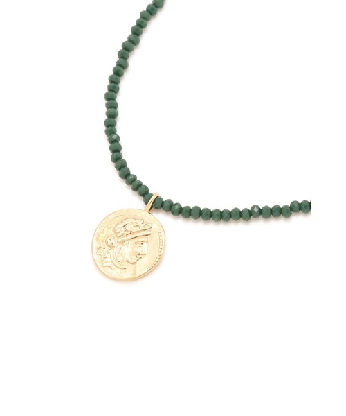 human woman（ヒューマンウーマン）の「◆オリジナルネックレス（ネックレス・レディース・ホワイト/グリーン・ﾌﾘ-）」の7枚目の写真