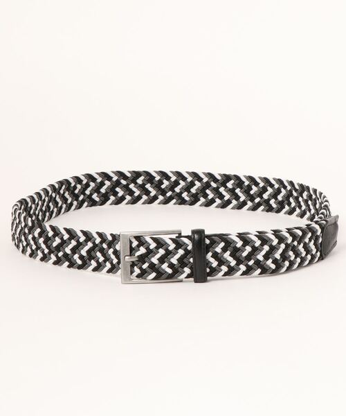 FILA(フィラ)の「【FILA GOLF/フィラゴルフ】ゴム編み メッシュベルト ゴルフウェア メンズ ゴルフグッズ スポーツ(ベルト・メンズ・ブラック×グレー/ブラック/ネイビー/ブルー系その他/ホワイト×グレー/グレー/トリコロール・FREE)」の4枚目の写真