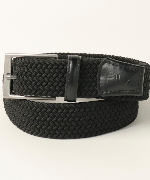 FILA(フィラ)の「【FILA GOLF/フィラゴルフ】ゴム編み メッシュベルト ゴルフウェア メンズ ゴルフグッズ スポーツ(ベルト・メンズ・ブラック×グレー/ブラック/ネイビー/ブルー系その他/ホワイト×グレー/グレー/トリコロール・FREE)」の9枚目の写真