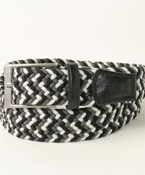 FILA(フィラ)の「【FILA GOLF/フィラゴルフ】ゴム編み メッシュベルト ゴルフウェア メンズ ゴルフグッズ スポーツ(ベルト・メンズ・ブラック×グレー/ブラック/ネイビー/ブルー系その他/ホワイト×グレー/グレー/トリコロール・FREE)」の10枚目の写真