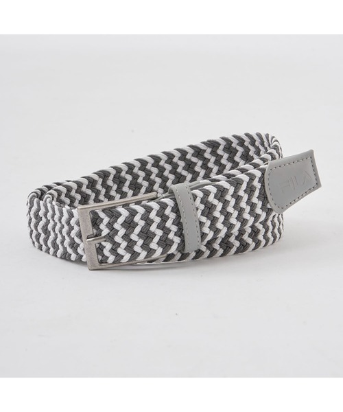 FILA(フィラ)の「【FILA GOLF/フィラゴルフ】ゴム編み メッシュベルト ゴルフウェア メンズ ゴルフグッズ スポーツ(ベルト・メンズ・ブラック×グレー/ブラック/ネイビー/ブルー系その他/ホワイト×グレー/グレー/トリコロール・FREE)」の14枚目の写真