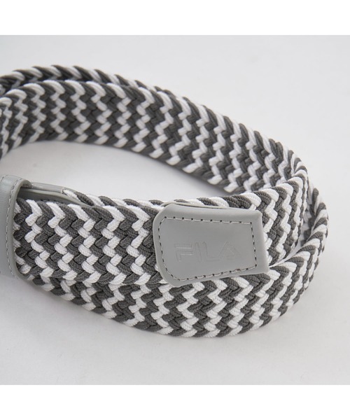 FILA(フィラ)の「【FILA GOLF/フィラゴルフ】ゴム編み メッシュベルト ゴルフウェア メンズ ゴルフグッズ スポーツ(ベルト・メンズ・ブラック×グレー/ブラック/ネイビー/ブルー系その他/ホワイト×グレー/グレー/トリコロール・FREE)」の16枚目の写真