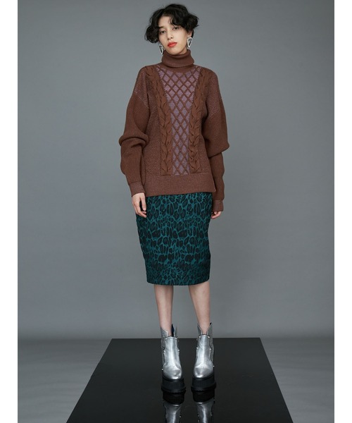 PAMEO POSE（パメオポーズ）の「Gourd Sleeve Sweater（ニット