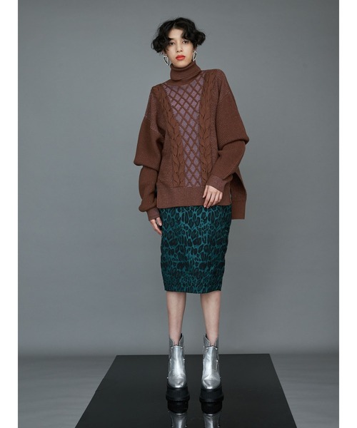 PAMEO POSE（パメオポーズ）の「Gourd Sleeve Sweater（ニット