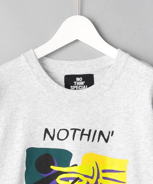 NOTHIN SPECIAL（ナッシンスペシャル）の「＜NOTHIN SPECIAL（ナッシンスペシャル）＞ JAZZIN T/Tシャツ（Tシャツ/カットソー・メンズ・ライトグレー・MEDIUM/LARGE）」の9枚目の写真