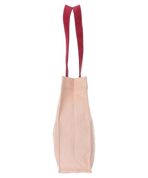 Maison de FLEUR(メゾンドフルール)の「バイカラーロゴ刺繍スクエアトートバッグ(トートバッグ・レディース・アイボリー/ピンク・FREE)」の8枚目の写真