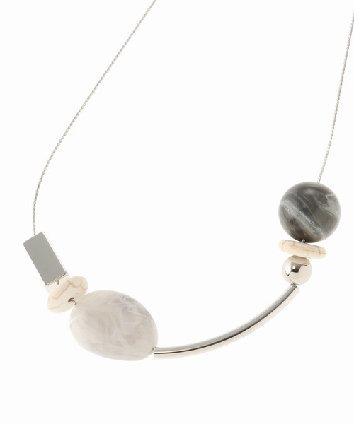 Simplicite（サンプリシテ）の「マルチパーツネックレス（ネックレス・レディース・シルバー・FREE）」の4枚目の写真