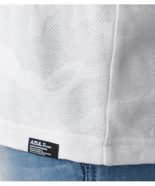 AZUL by moussy（アズールバイマウジー）の「SHADOW CAMO V/N TEE/シャドウカモVネックTシャツ（Tシャツ/カットソー・メンズ・ホワイト/ブラック/ライトピンク・MEDIUM/X-SMALL/SMALL/X-LARGE/LARGE）」の18枚目の写真