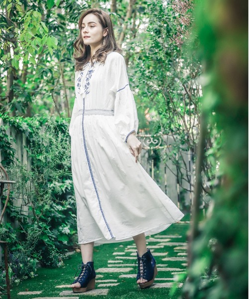卸し売り購入 セール】スモッキング刺繍ワンピ（ワンピース）｜axes femme ワンピース