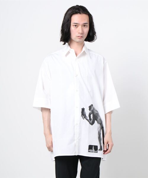 th(ティー エイチ)の「【th】VIER Over Shirts(シャツ/ブラウス・メンズ・ホワイト/ブラック・44)」の2枚目の写真