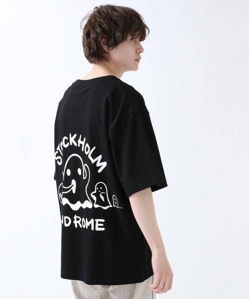★関税込★STOCKHOLM SYNDROME★BLUR LOGO Tシャツ★ リブあり][ビッグシルエット]スマイル ストックホルム
