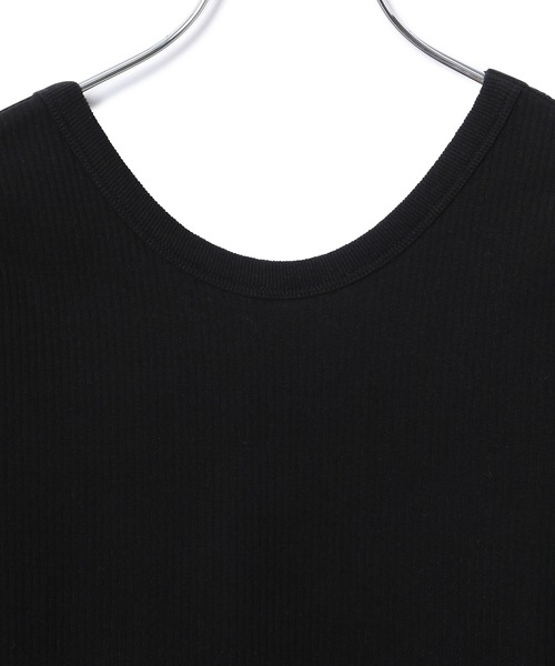 ADAM ET ROPE'(アダムエロペ)の「【2WAY】コンパクトリブトップス(Tシャツ/カットソー・レディース・ホワイト/ブラック/パープル・FREE)」の10枚目の写真