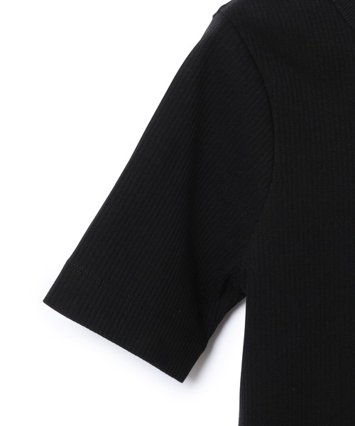 ADAM ET ROPE'(アダムエロペ)の「【2WAY】コンパクトリブトップス(Tシャツ/カットソー・レディース・ホワイト/ブラック/パープル・FREE)」の11枚目の写真